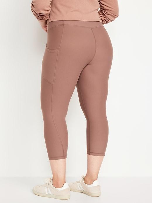High-Waisted PowerSoft Crop Leggings Product Image