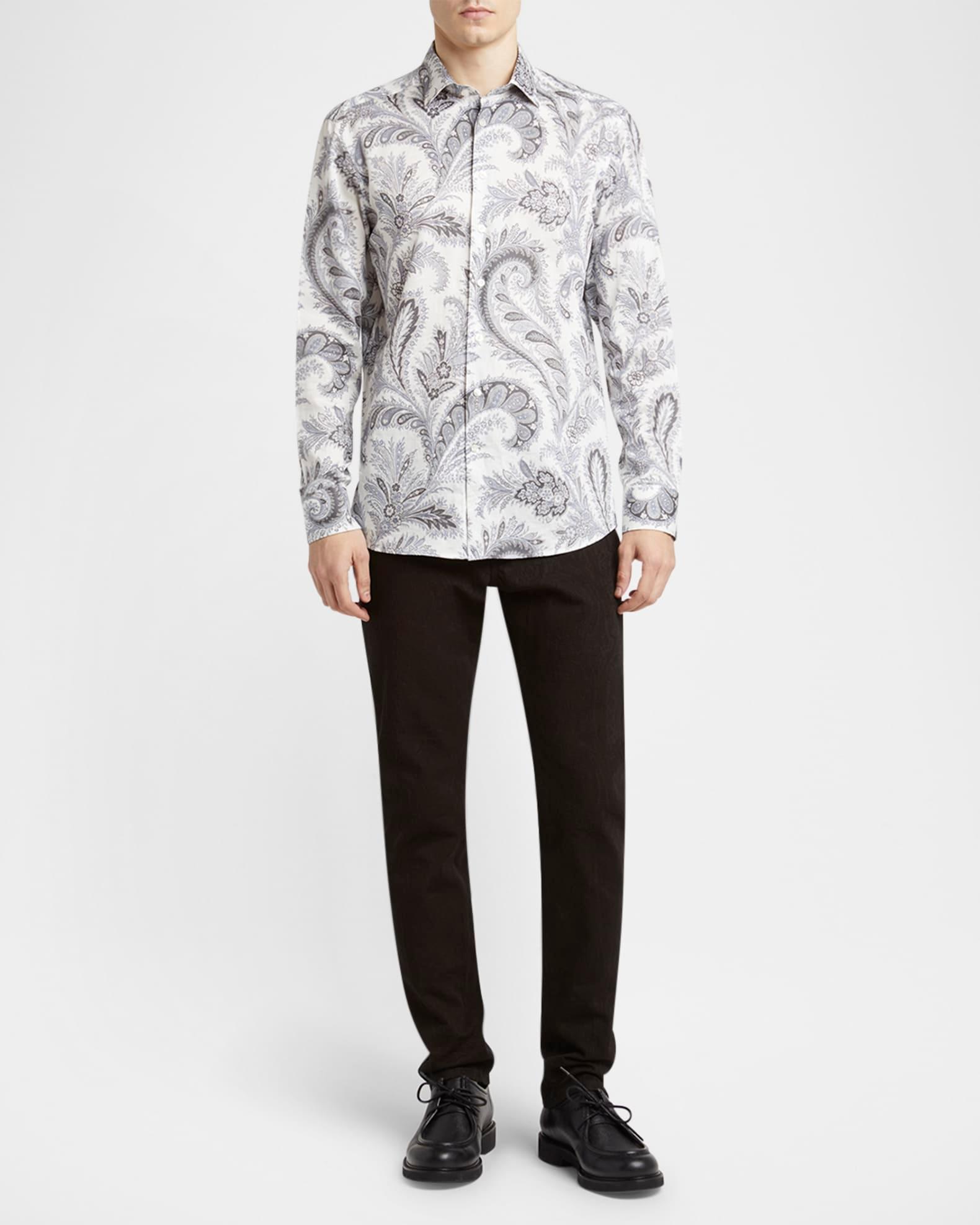 Men's Velvet Paisley Evening Jacket Product Image