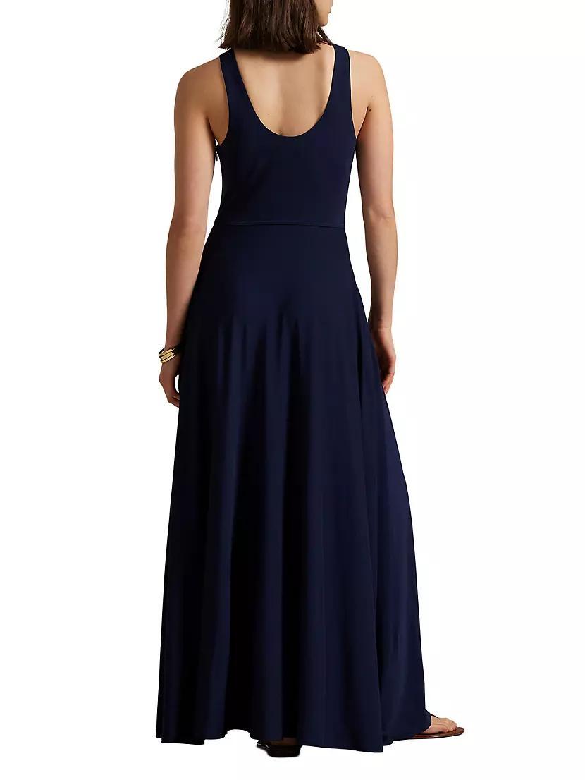 Matte Jersey Fit & Flare Maxi Dress Product Image