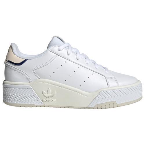adidas Originals Womens Court Tourino Bold - Shoes White/Green Product Image