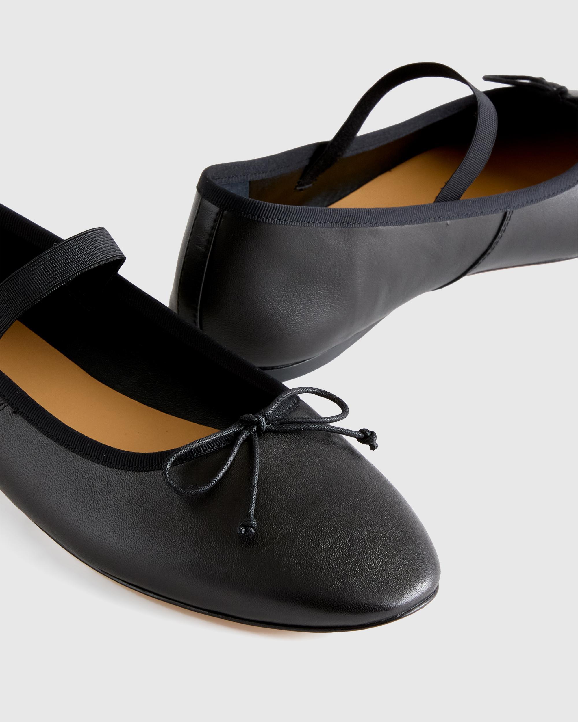 Quince | Women's Italian Leather Mary-Jane Ballet Flat Product Image