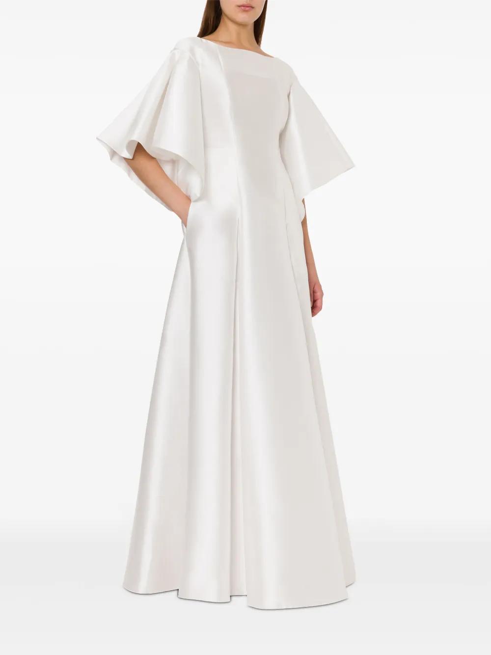 satin flared maxi dress Product Image