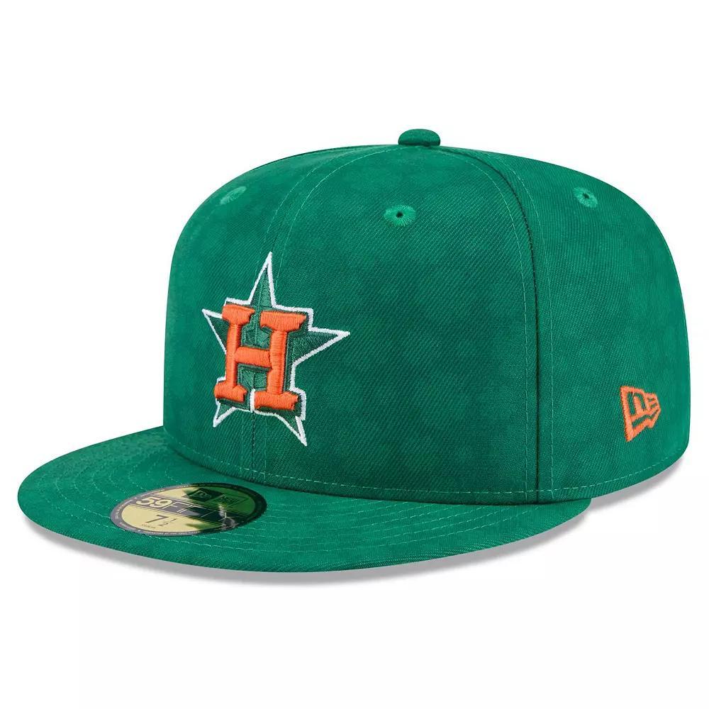 Men's New Era Red Chicago Cubs Lava Highlighter Logo 59FIFTY Fitted Hat, Size: 7 1/2 Product Image