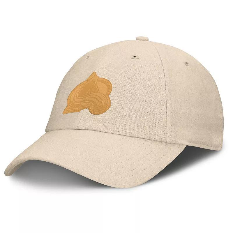 Men's Fanatics Tan Colorado Avalanche Front Office Canvas Adjustable Hat, Team Product Image