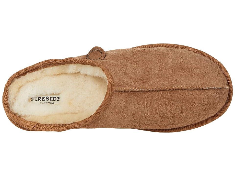 Mens Fireside by Dearfoams Grafton Genuine Shearling Clog Slippers, Womens Brown Product Image