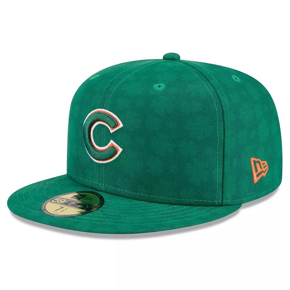 Men's New Era Kelly Green Chicago Cubs St. Patrick's Day 59FIFTY Fitted Hat, Size: 7 1/4 Product Image