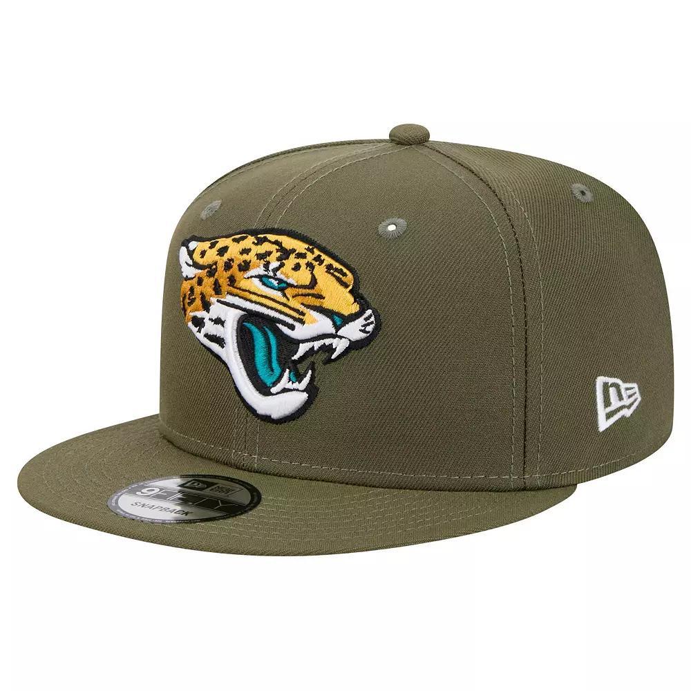 Men's New Era  Olive Jacksonville Jaguars Main 9FIFTY Snapback Hat, Team Product Image