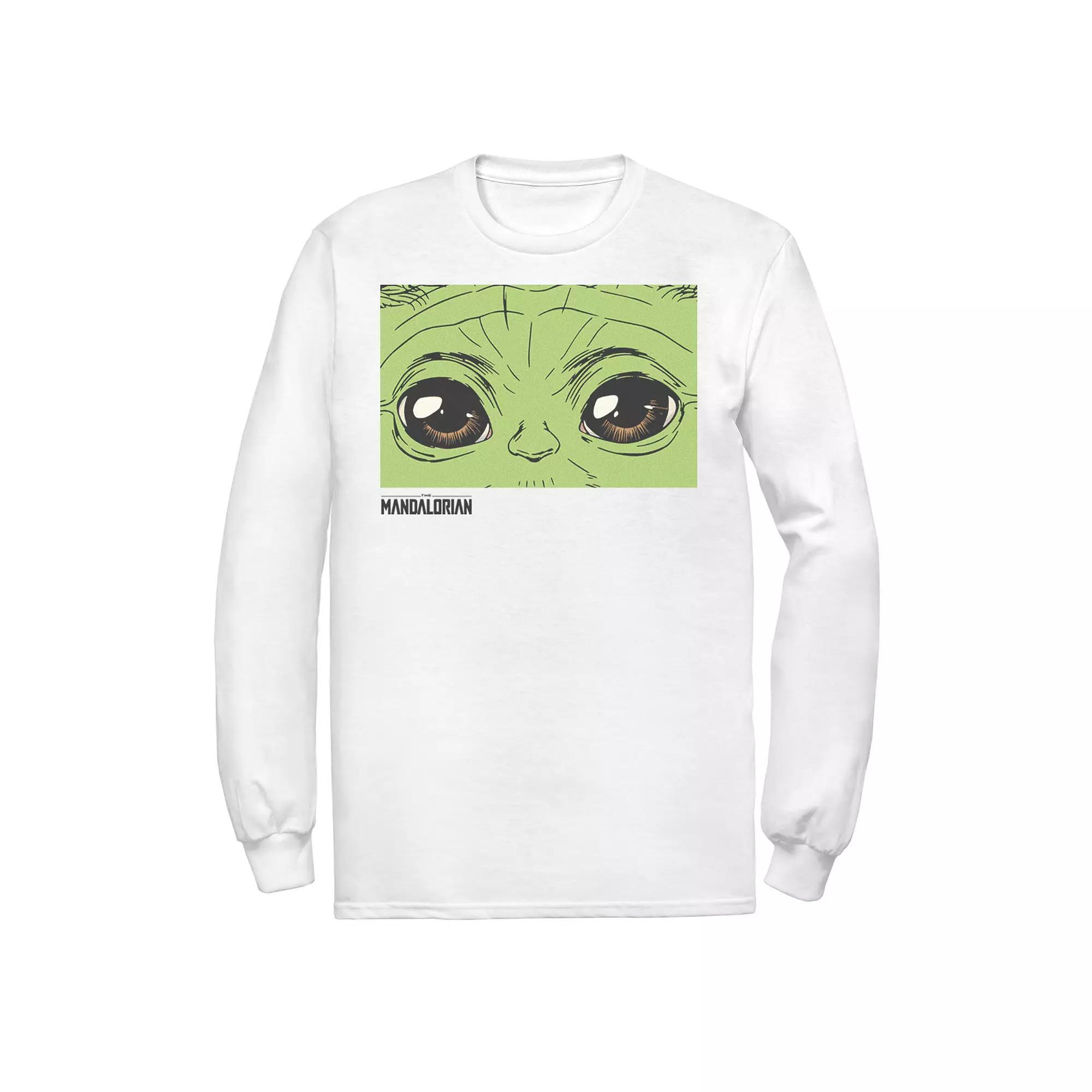 Men's Star Wars The Mandalorian Eyes Of The Child Panel Tee, Size: XXL, White Product Image