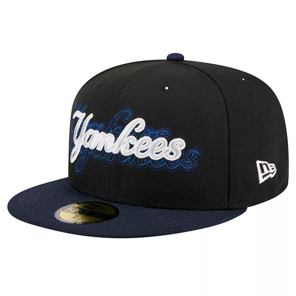 Men's New Era Black New York Yankees Shadow Stitch 59FIFTY Fitted Hat, Size: 7 5/8 Product Image