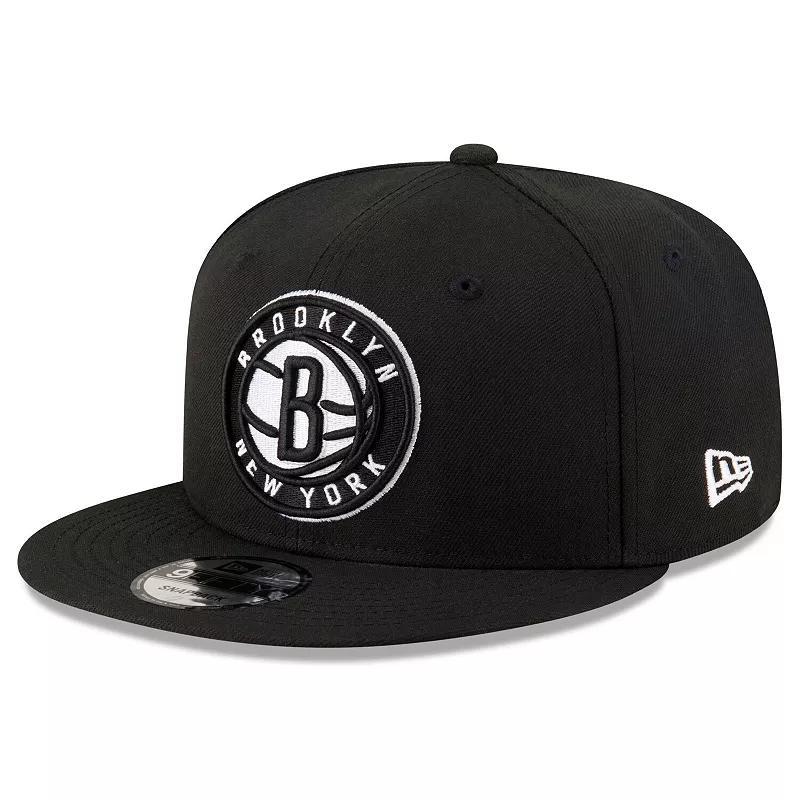 Mens New Era Brooklyn Nets Chainstitch 9FIFTY Snapback Hat Product Image