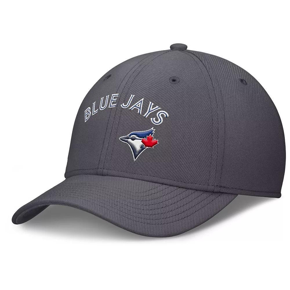 Men's Nike  Gray Toronto Blue Jays Swoosh Performance Flex Hat, Size: Small/Medium, Jay Grey Product Image