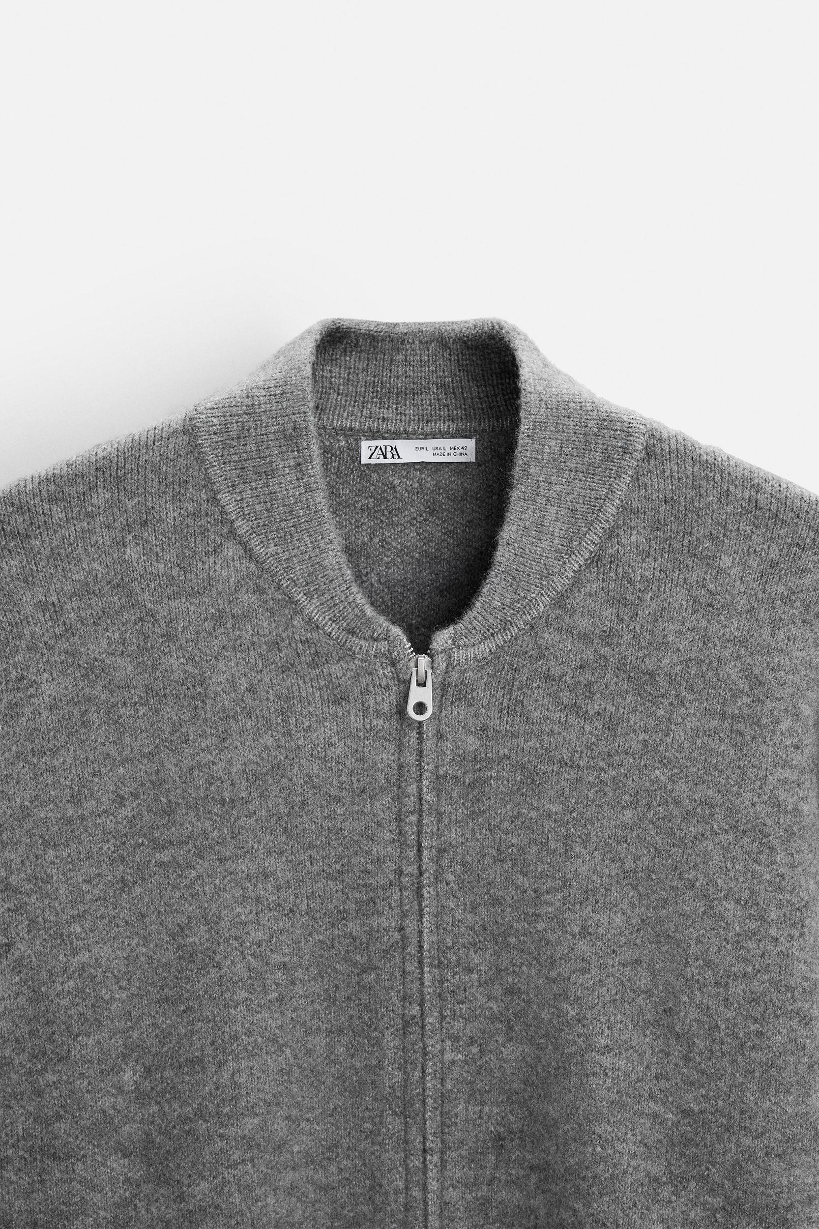 ZIPPERED KNIT JACKET Product Image