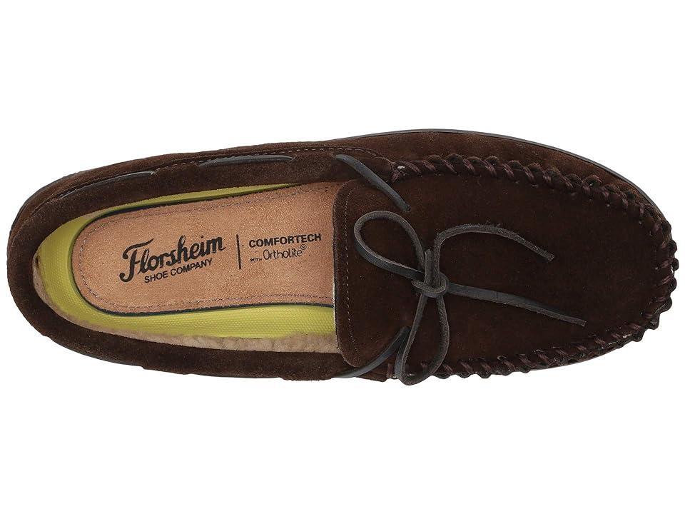 Florsheim Cozzy Moc Toe Tie Slipper Suede) Men's Slippers Product Image