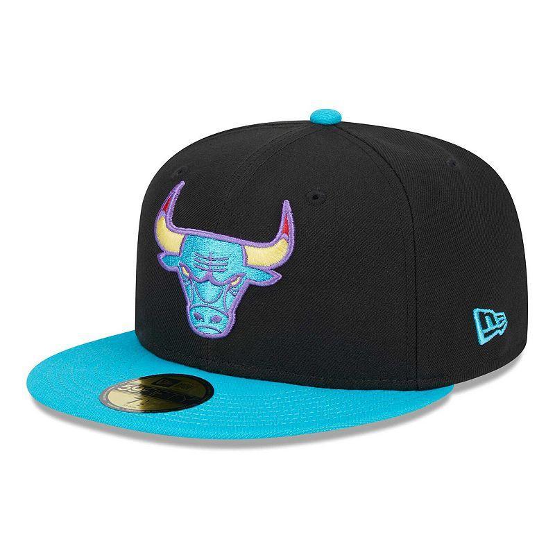 Mens New Era Black Chicago Bulls Arcade Scheme 59FIFTY Fitted Hat - Black Product Image