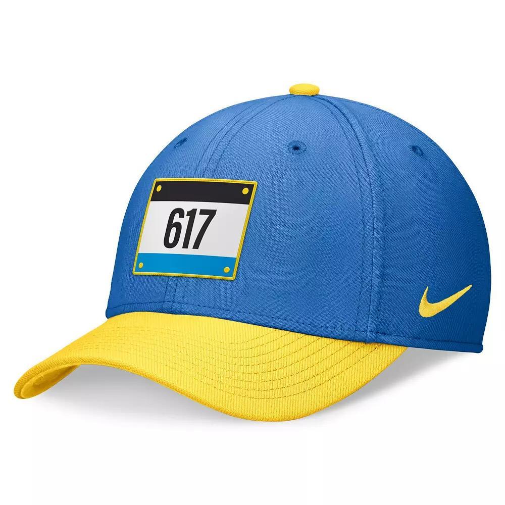 Men's Nike Light Blue/Gold Boston Red Sox 2024 City Connect Swoosh Flex Hat, Size: Small/Medium Product Image