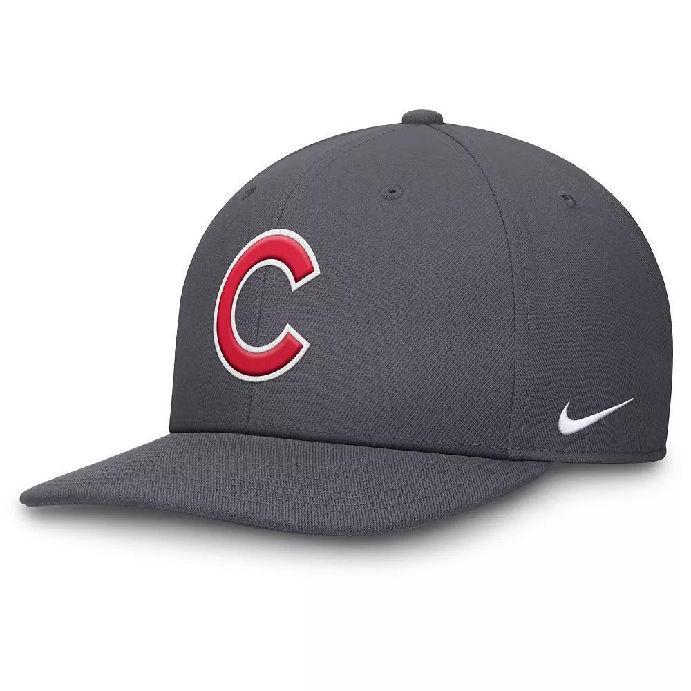 Men's Nike Gray Chicago Cubs Pro Performance Snapback Hat, Size: Medium/Large, Grey Product Image