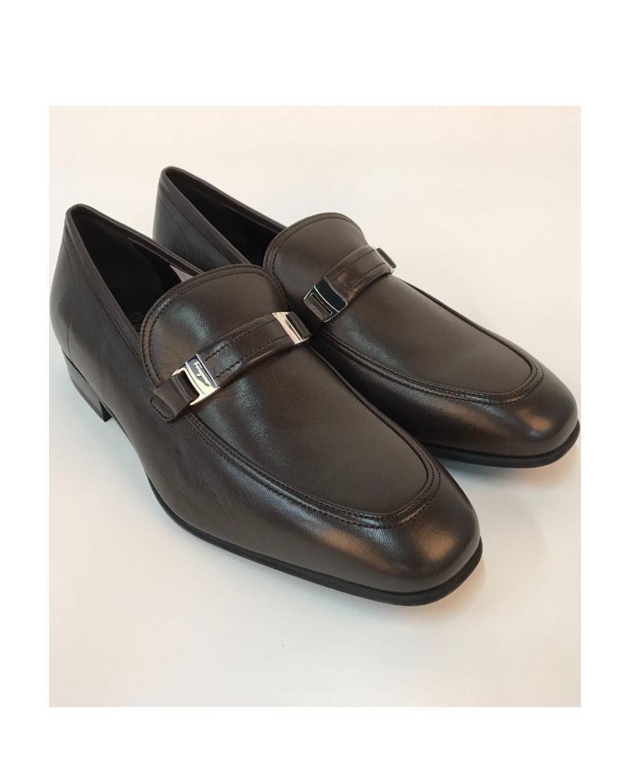 FERRAGAMO Buckle Business Casual Shoes In Black Product Image