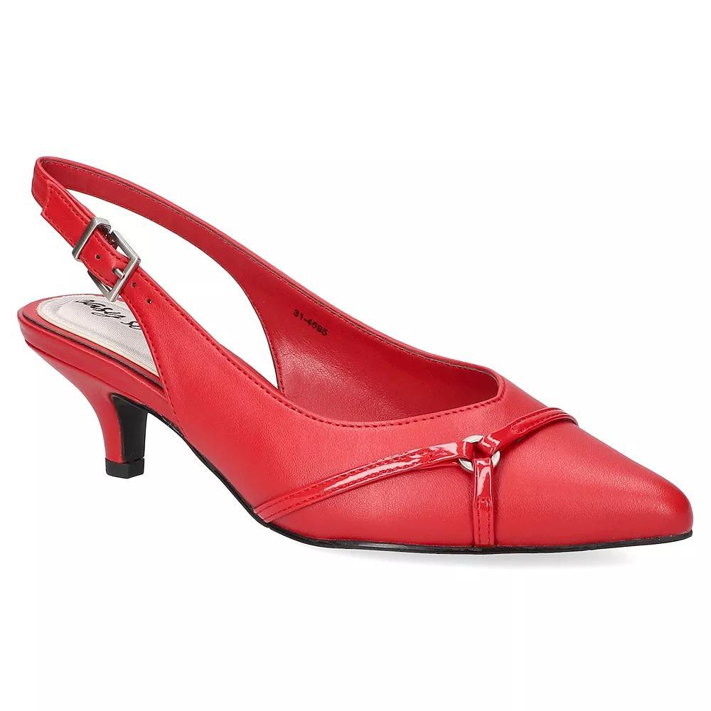 Easy Street Feena Women's Slingback Pumps, Size: 8.5, Red Product Image
