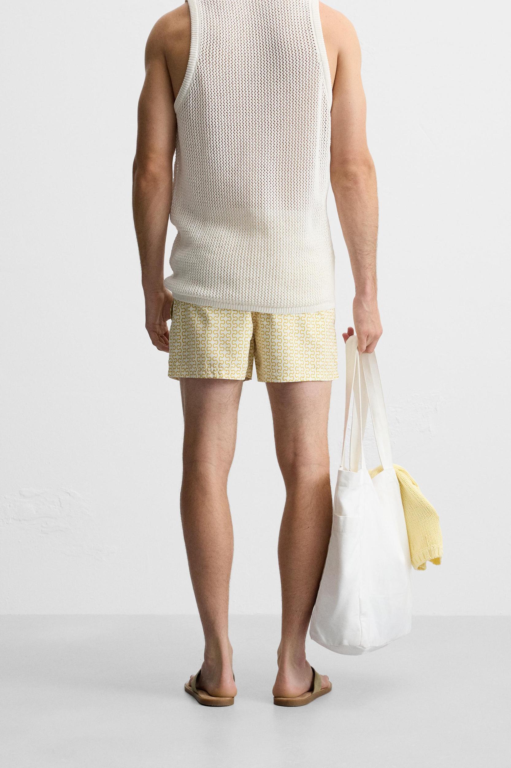 REGULAR GEOMETRIC PRINT SWIMSUIT Product Image