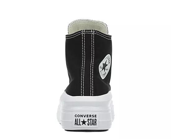 Converse Chuck Taylor All Star Move Women's High-Top Platform Sneakers, Size: 9, Black White Product Image