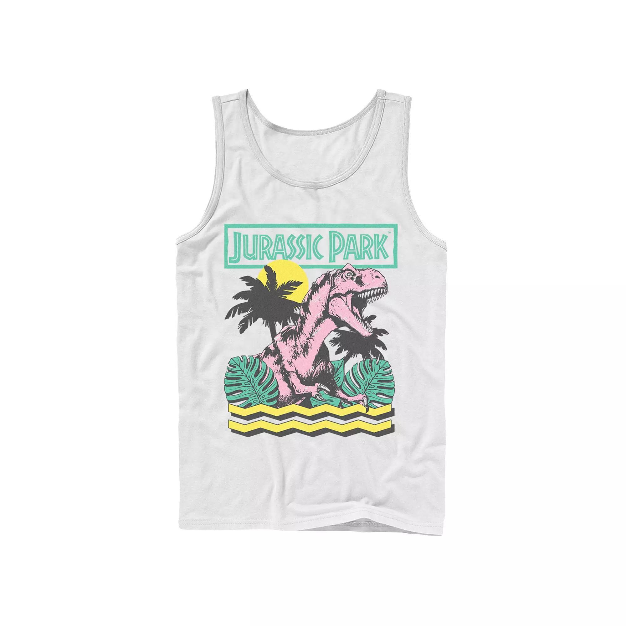 Mens Jurassic Park Vintage T-Rex Roar Retro Tank Top Product Image