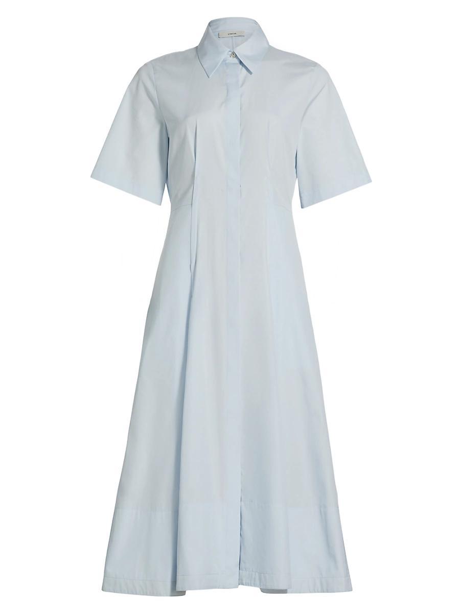 Womens Canvas Tape Short-Sleeve Shirtdress Product Image