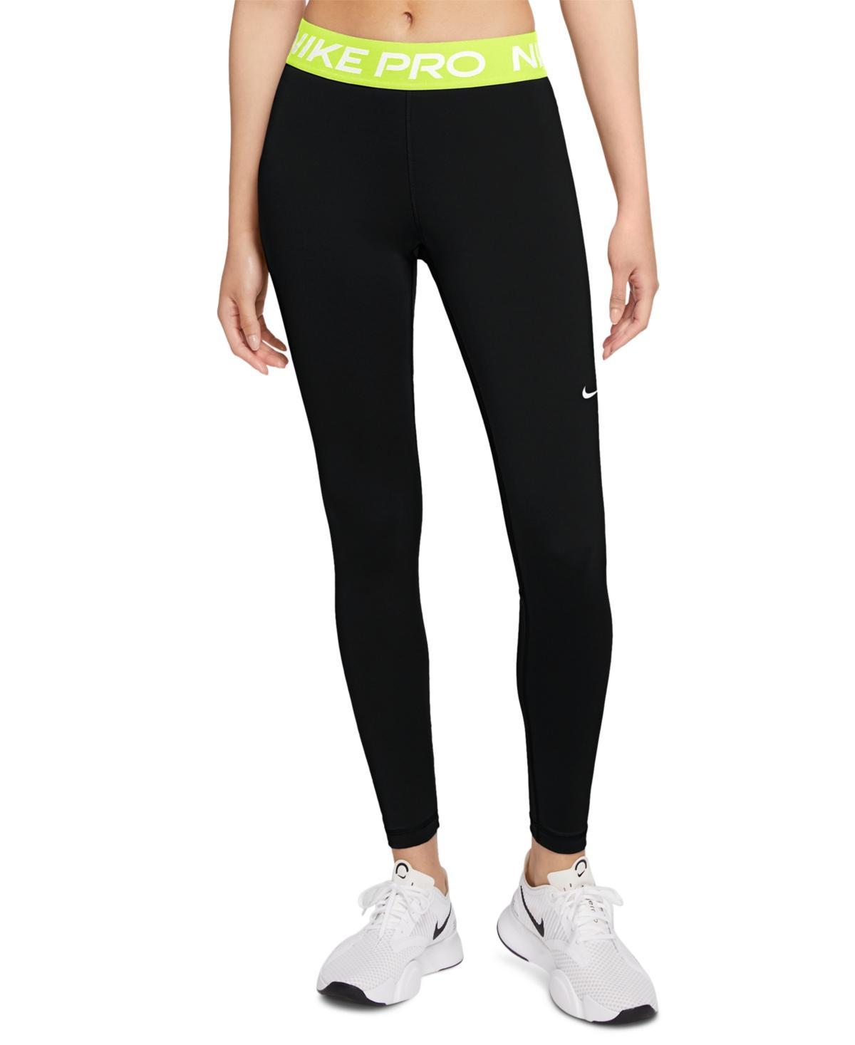 Women's Nike Pro Mid-Rise Mesh-Paneled Leggings Product Image