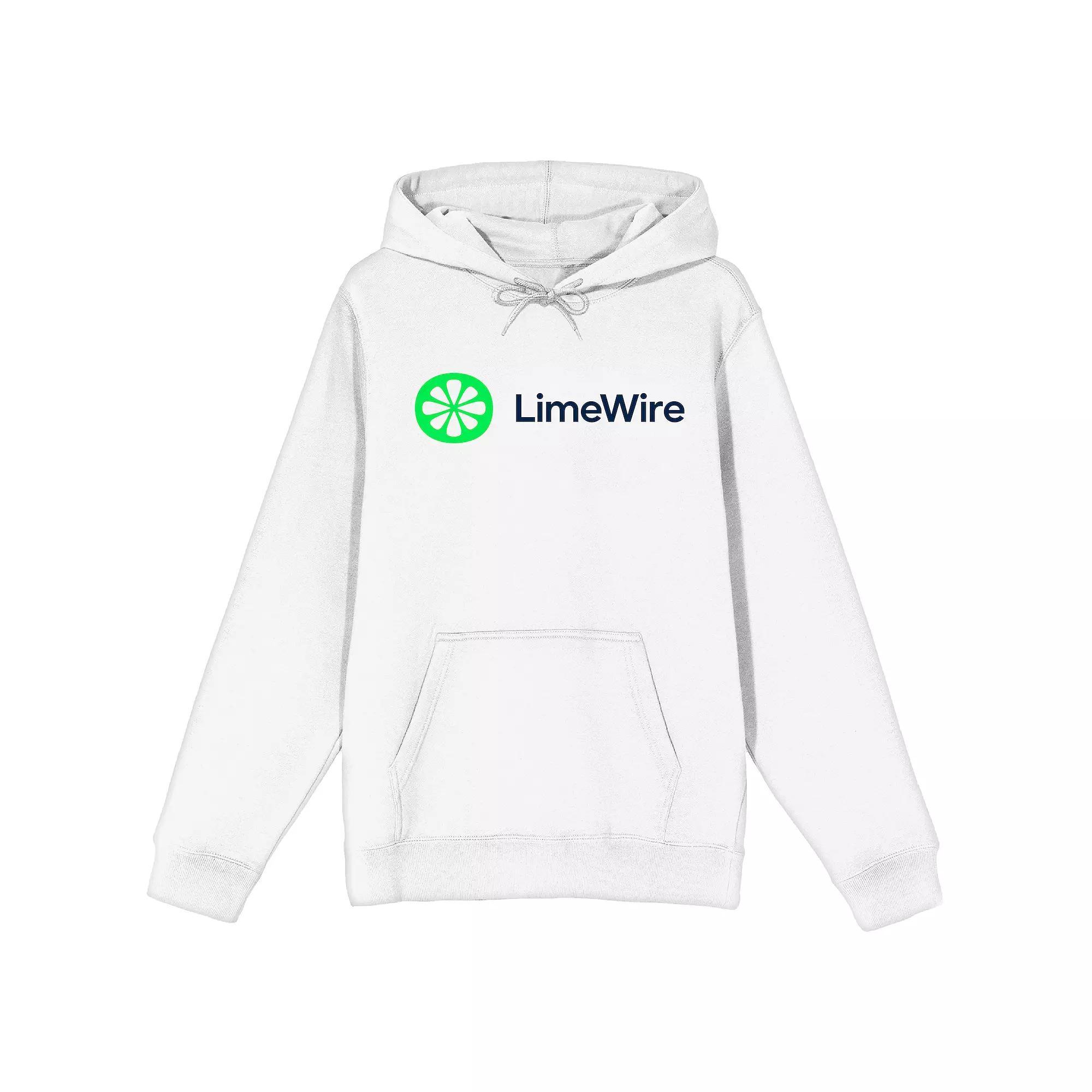Men's LimeWire Logo Hoodie, Size: Small, White Product Image