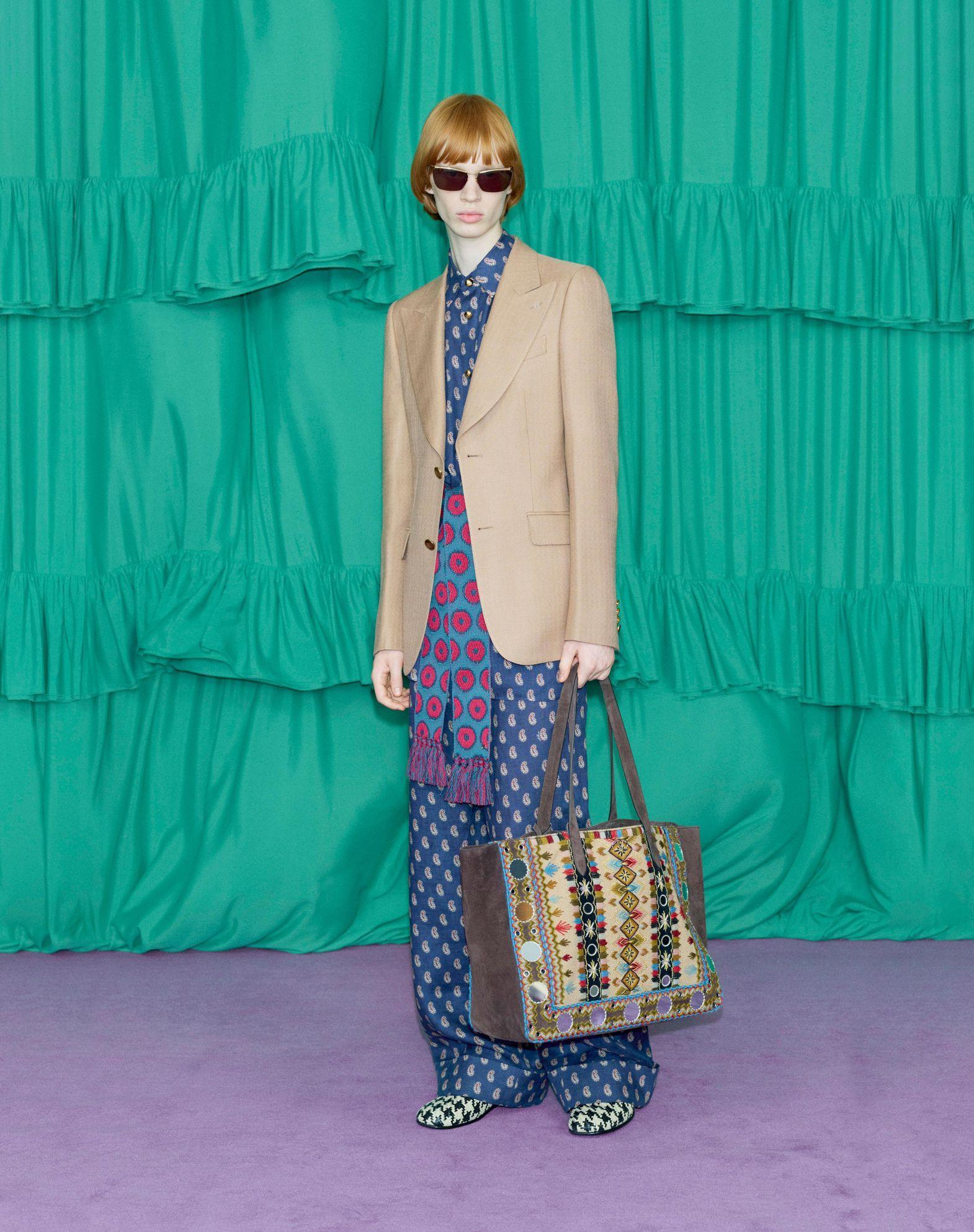 Lightweight Linen Shirt With Voyage Imaginaire Print Product Image
