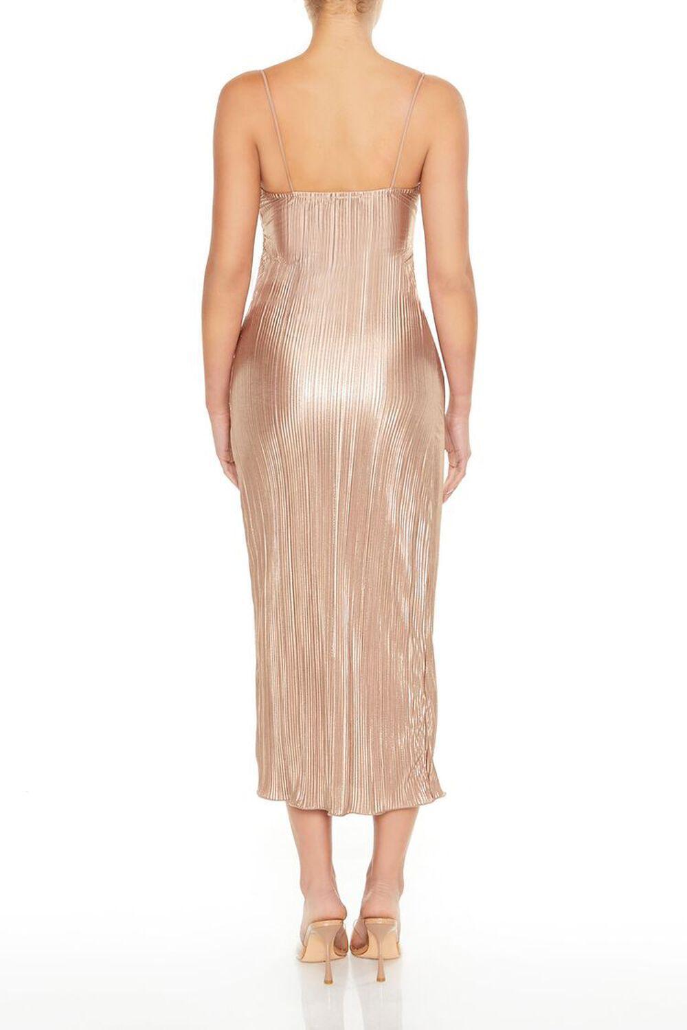 Metallic Plisse Cami Midi Dress | Forever 21 Product Image