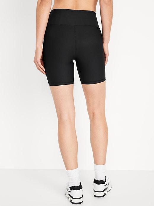 High-Waisted PowerSoft Biker Shorts -- 6-inch inseam Product Image