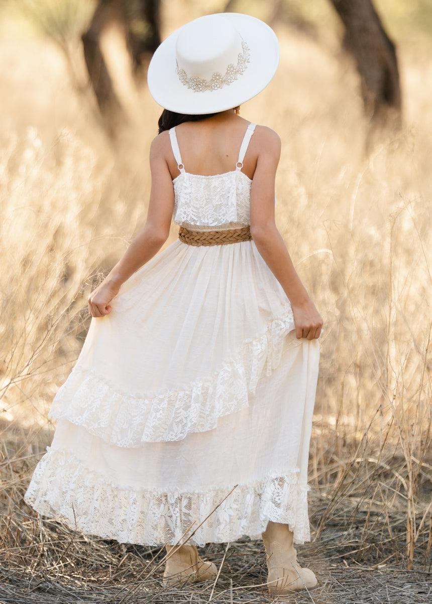 Siti Dress in Cream Girls Product Image