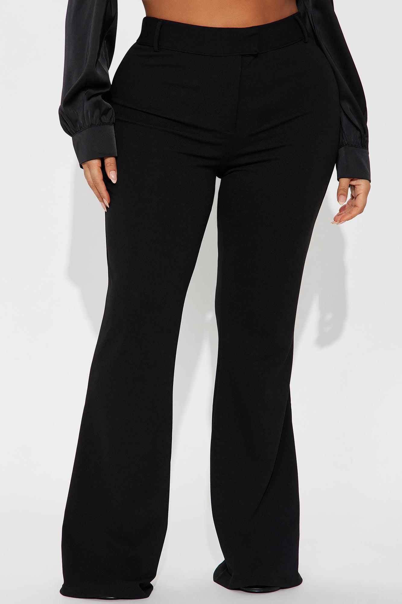 Zulema Crepe Flare Pant - Black Product Image