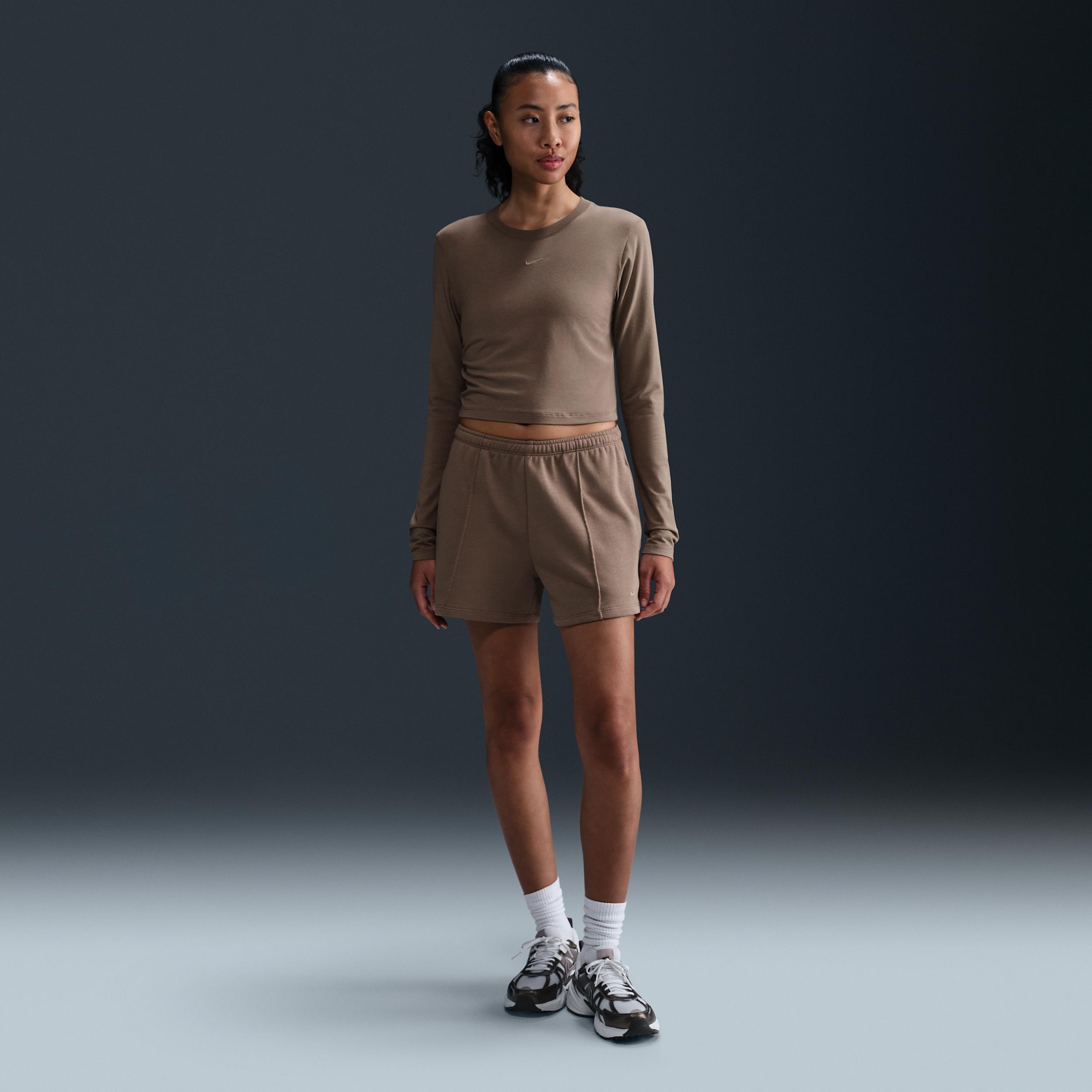 Women's Nike Sportswear Chill Knit Slim Long-Sleeve Cropped Top Product Image