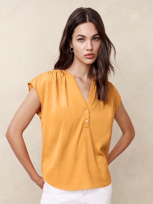 Button Dolman Blouse Product Image