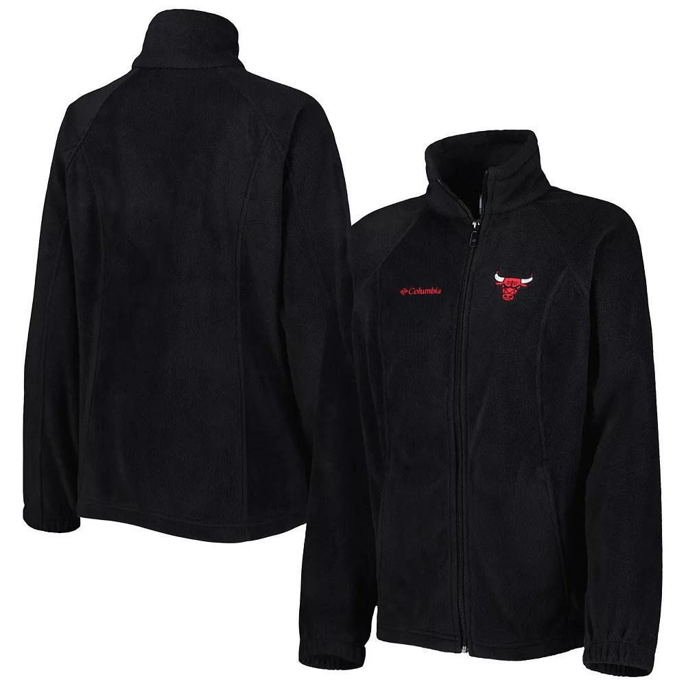 Women's Columbia Black Chicago Bulls Benton Springs Raglan Full-Zip Jacket, Size: XL Product Image
