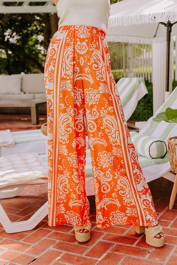 Sunny Smiles High Waist Satin Pants Product Image