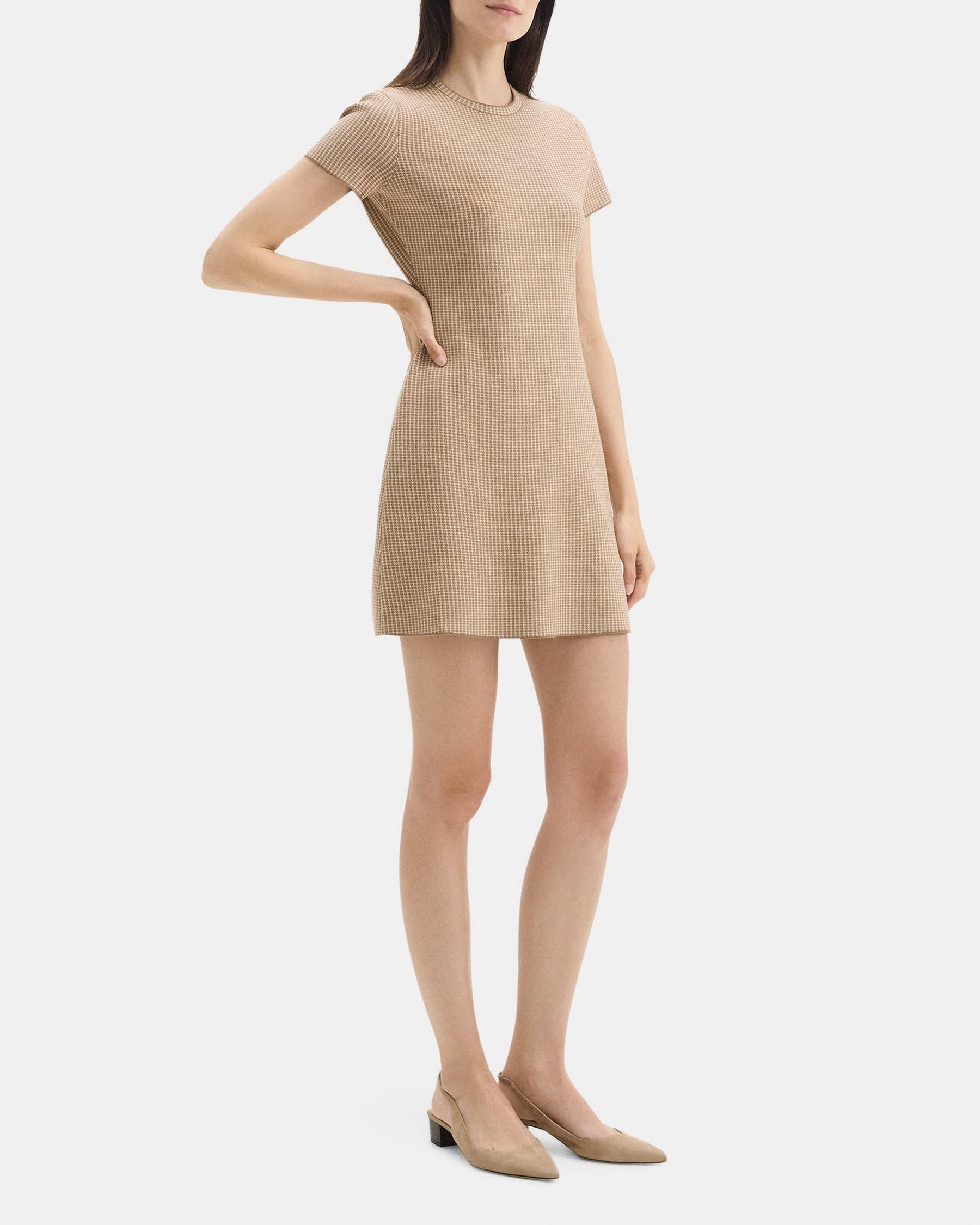 Flared Dress in Stretch Viscose Knit Product Image