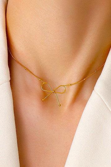 Dainty Bow Necklace Product Image