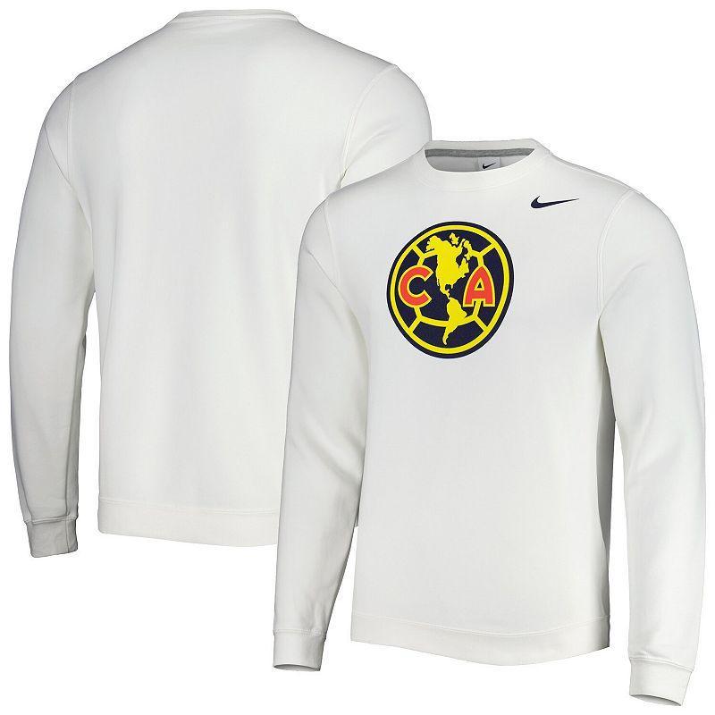 Mens Nike White Club America Fleece Pullover Sweatshirt Product Image