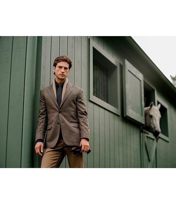 Hickey Freeman Classic Fit Houndstooth Pattern Sport Coat Product Image
