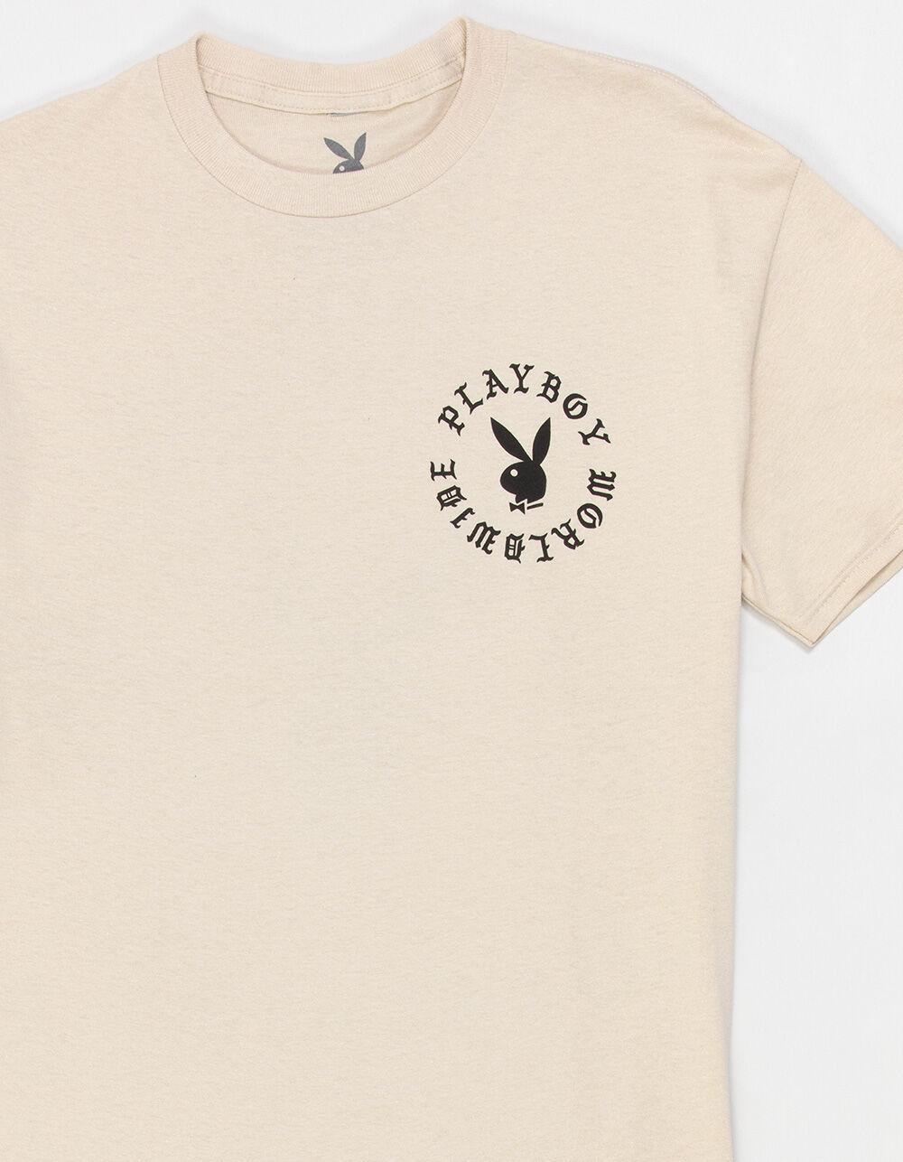 PLAYBOY Rose Mens Tee - SAND Product Image