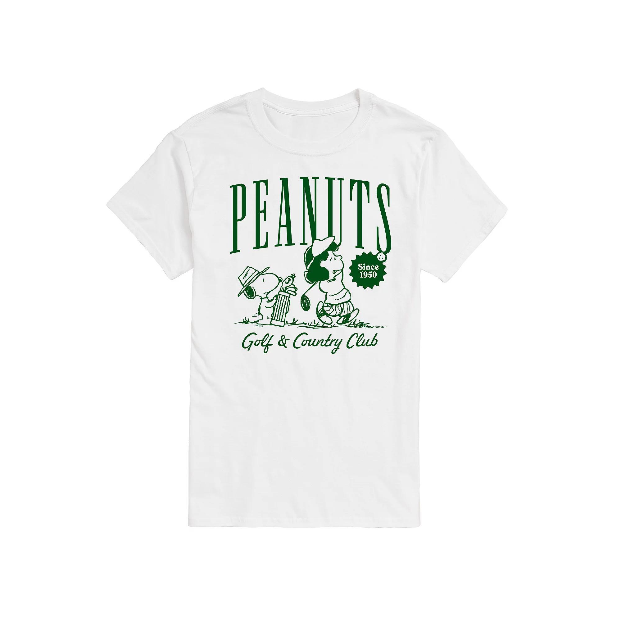 Big & Tall Peanuts Golf & Country Club Graphic Tee, Mens Product Image