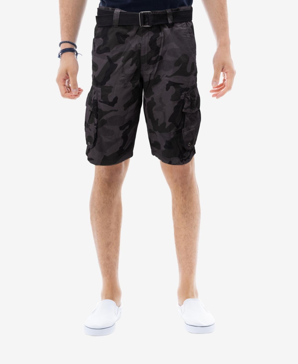 Men's RAW X by Xray Regular-Fit Belted Cargo Shorts, Size: 30, Green Product Image