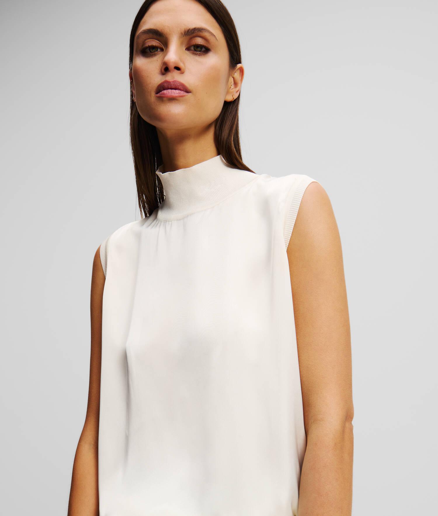 SLEEVELESS SATIN TOP Product Image