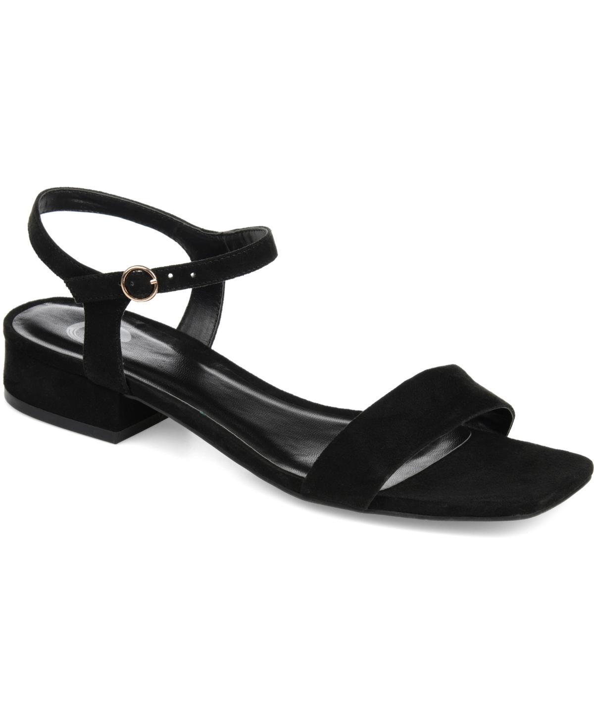 Journee Beyla Women's Block Heel Sandals, Size: 6.5, Gray Product Image