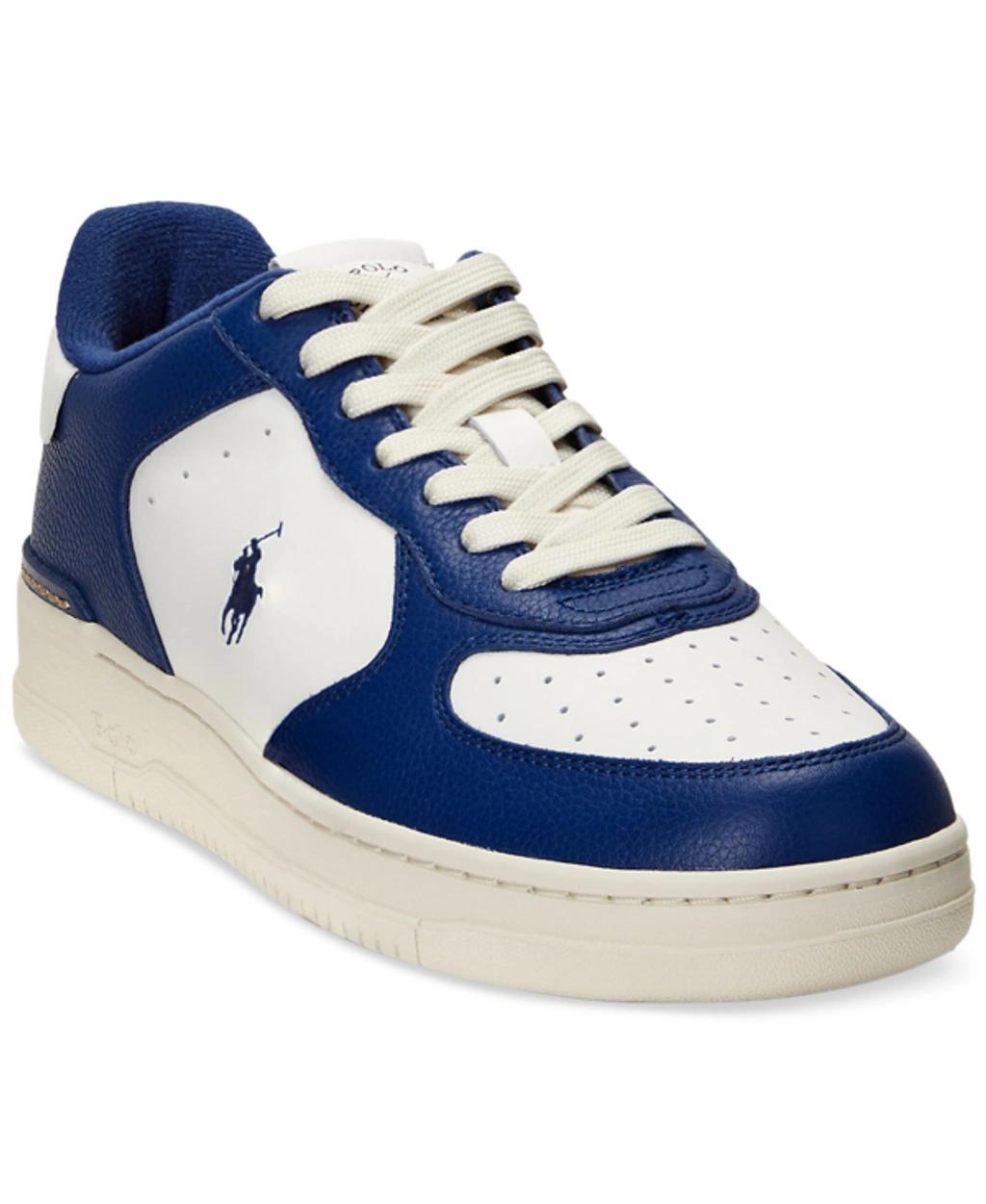 Polo Ralph Lauren Mens Masters Court Colorblock Sneakers Product Image