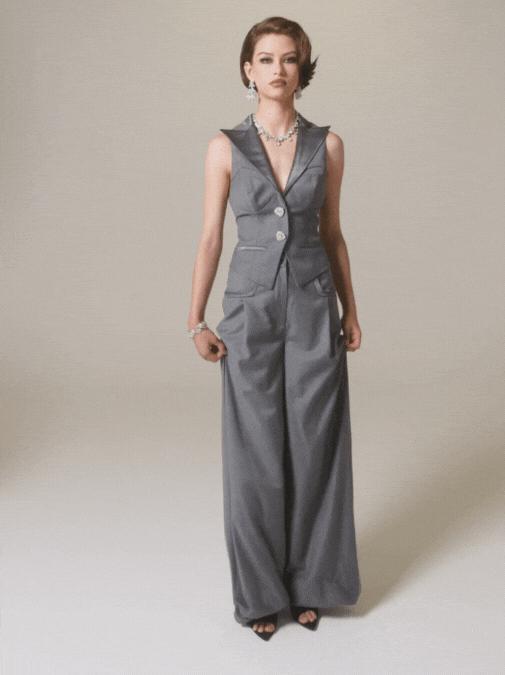 Diana Pants (Grey) (Final Sale) Product Image