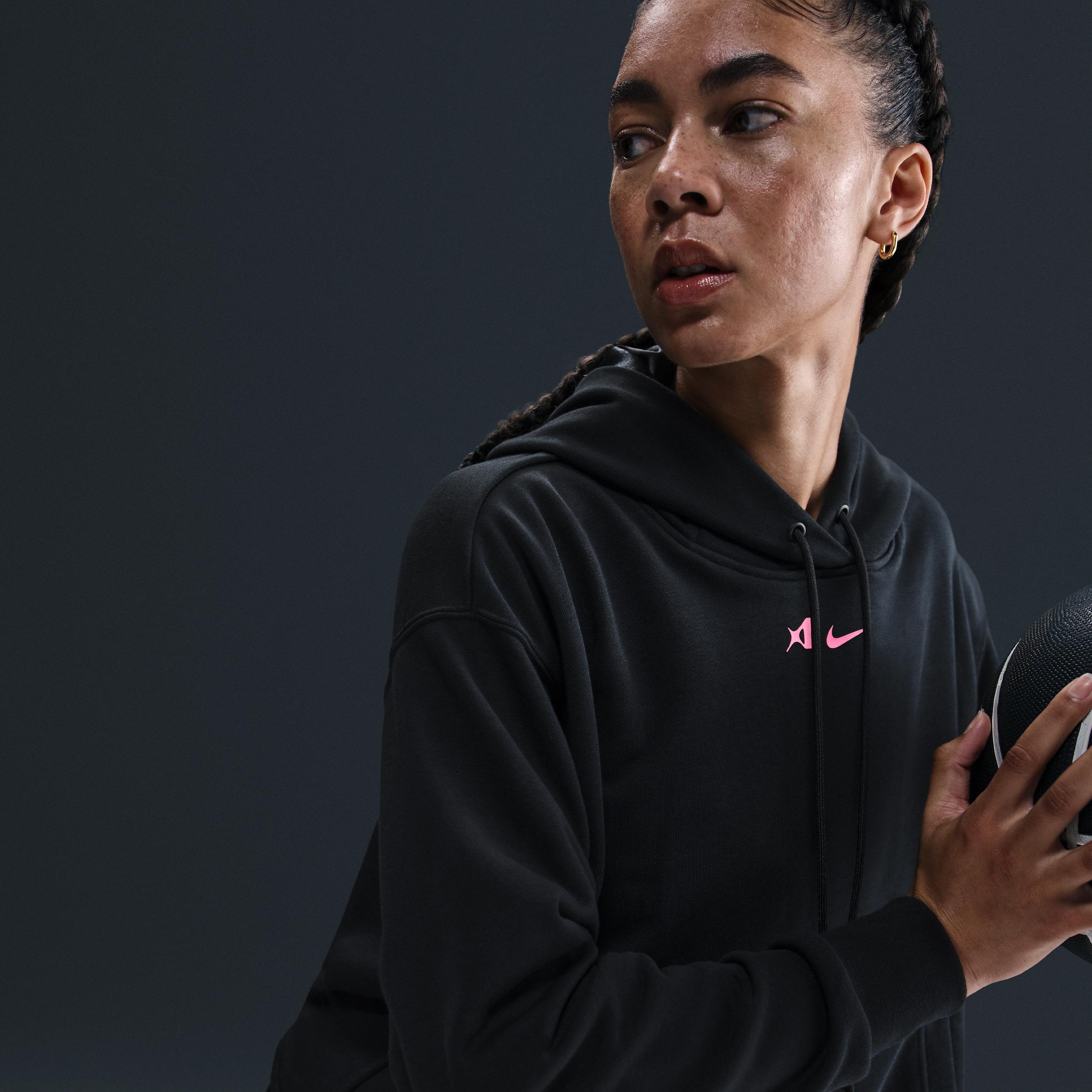 Nike Women's A'ja Wilson Oversized Cropped Basketball Hoodie Product Image