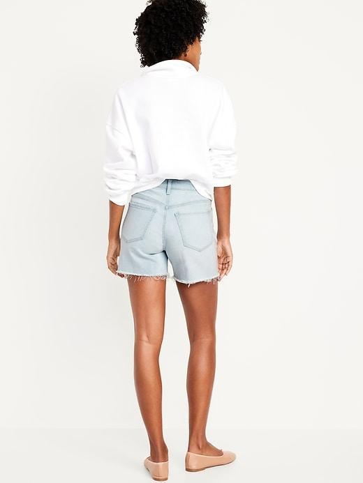 High-Waisted OG Jean Cut-Off Shorts -- 5-inch inseam Product Image